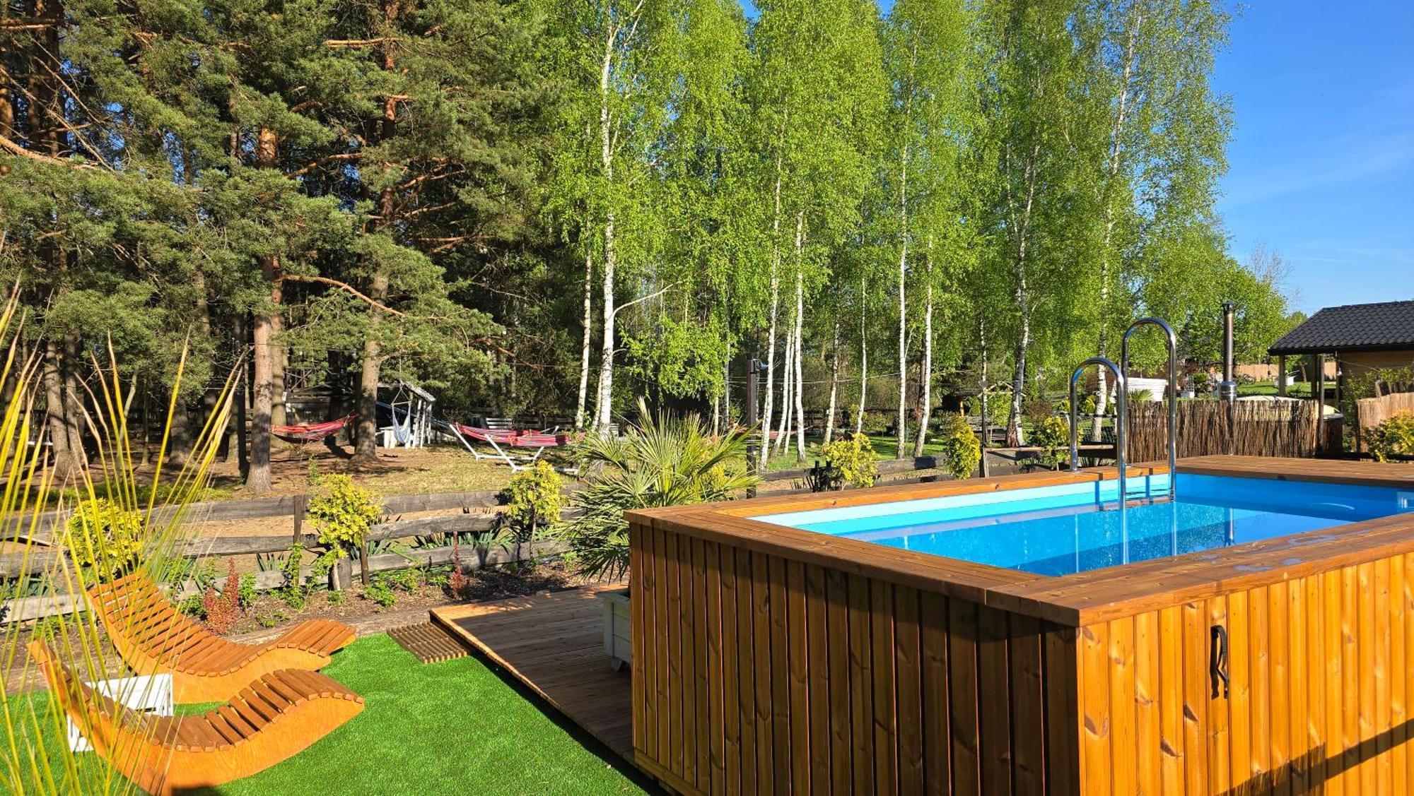 Vip Village Las Woda Rower - Podgrzewany Basen, Balia, Sauna Miedzierza Екстериор снимка