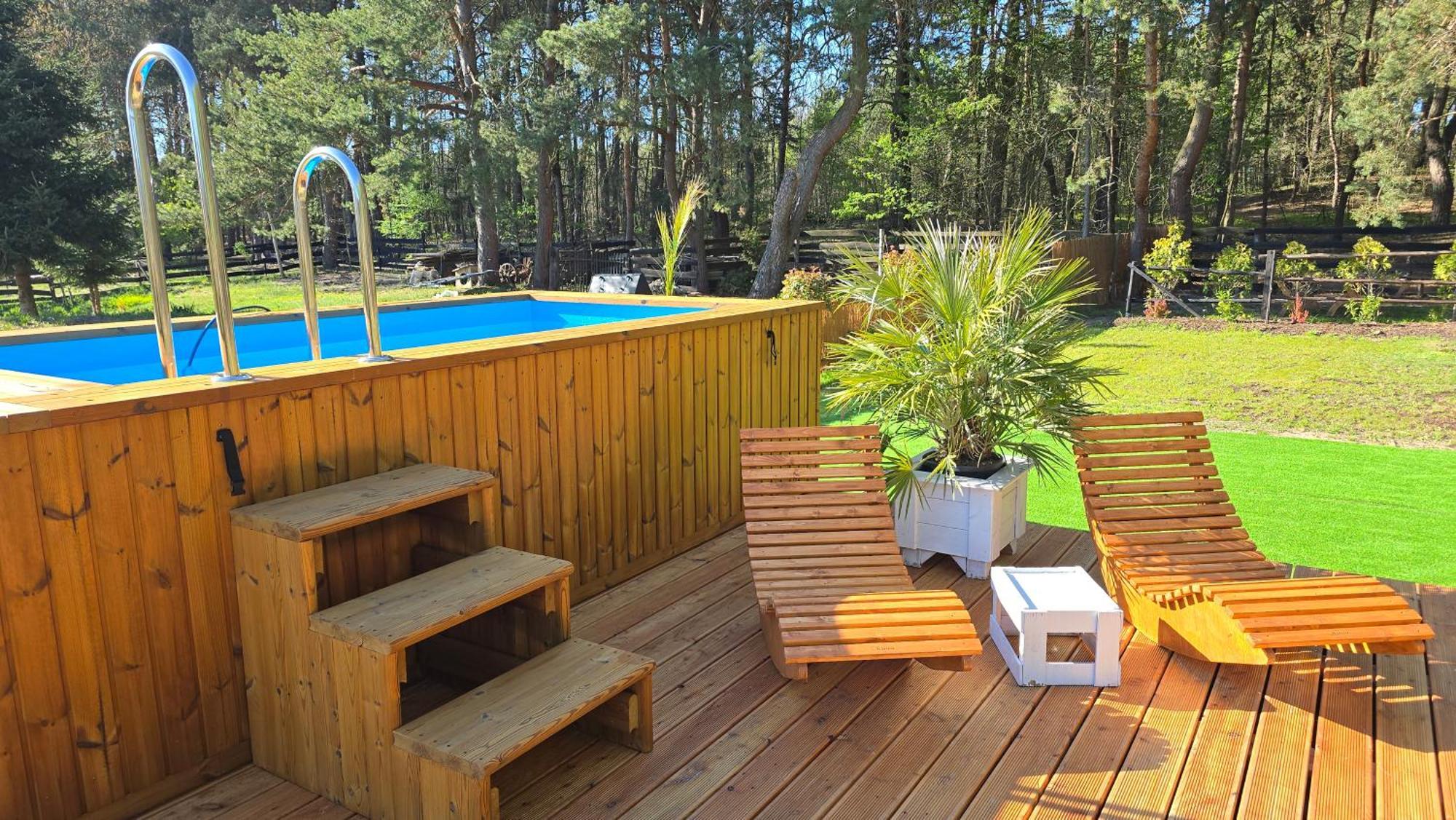Vip Village Las Woda Rower - Podgrzewany Basen, Balia, Sauna Miedzierza Екстериор снимка